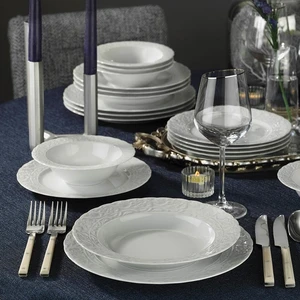 Kütahya Porselen Başak 48 Parça 12 Kişilik Filesiz Yemek Takımı