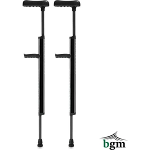 Koltuk Değneği & Baston Ikisi Bir Arada 1 Çift Lüks Vip Ayarlanabilir Koltuk Değneği & Baston