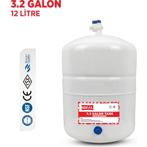 Su Arıtma Cihazı İçin Su Tankı Deposu (3.2 Galon 12 Litre Tank)