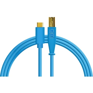 Dj Techtools Chroma Cables Usb-C To B - 1.5mt | Blue | Dj ve Prodüktörler Için Yüksek Kalite C'dan B'ye USB Kablo