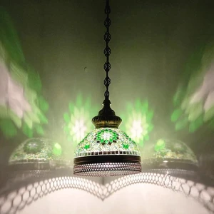 Su Damlası Tiffany Mozaik Avize, Dekoratif Avize