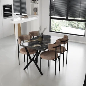 Dekoroom's Moon 4+1 Masa Sandalye