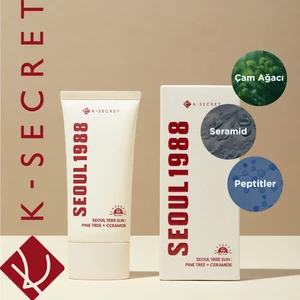 Ksecret 1988 Sun: Pine Tree + Ceramide, 50ML - Çam Ağacı Özü ve Seramid Içeren Güneş Kremi