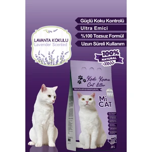 Mi Cat 20 Litre Lavanta Kokulu Kedi Kumu Koku Hapseden Süper Topaklanan ve Tozsuz