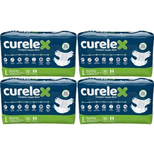 Hasta Bezi Yetişkin Bel Bantlı Tekstil Yüzey L-Büyük Boy 120 Adet Tekli Pk (4pk*30)