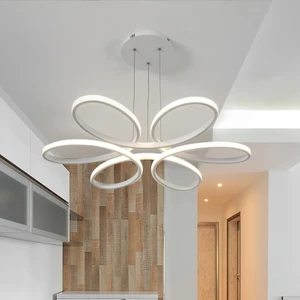 Modern Stella 3 Renk Ledli Beyaz Sarkıt Avize