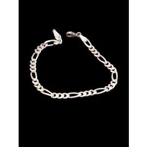 3.5 mm Figaro Bileklik Gümüş