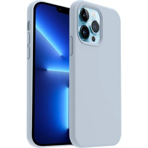 Apple iPhone 13 Pro Max Kılıf Lansman Premium Silinebilir Buz Mavisi Silikon