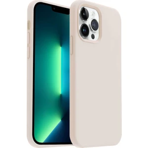 Apple iPhone 13 Pro(6.1") Kılıf Lansman Premium Silinebilir Antik Beyaz Silikon