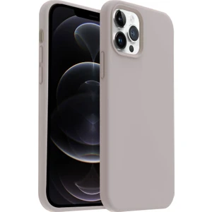 Apple iPhone 12 Pro Max Kılıf Lansman Premium Silinebilir Natural Gri Silikon