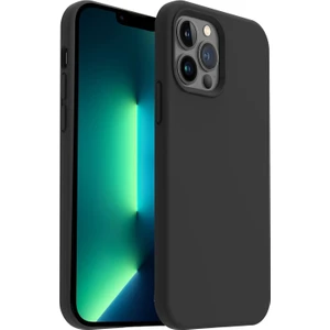Apple iPhone 13 Pro(6.1") Kılıf Lansman Premium Silinebilir Siyah Silikon