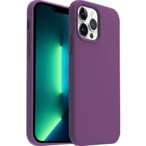 Apple iPhone 13 Pro(6.1") Kılıf Lansman Premium Silinebilir Mor Silikon