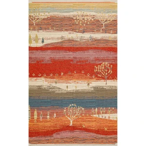 Eko Halı Nomad Nmd 12 Terra Çift Taraflı Yıkanabilir Otantik Kilim