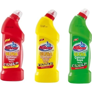 Ultra Kıvamlı Çamaşır Suyu Yeşil , Sarı, Kırmızı 800 ml 3 Adet