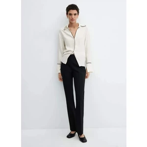 Kontrast Dikişli Gömlek