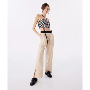 Colorblock Wıde Leg Fit Pantolon
