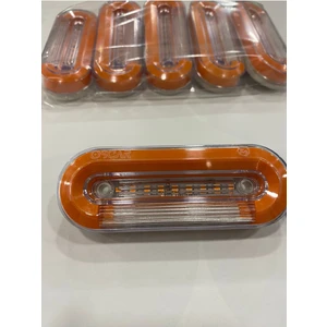 Ahmet Otomotiv (5 Adet) Yeni Nesil Neon Yere De Işık Veren Yan Lamba Sarı Renk 12V-24V