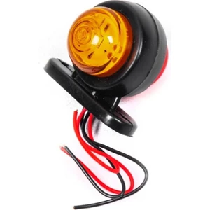 Ahmet Otomotiv Mini Takoz Tek Ledli Sarı-Kırmızı Renk 12V-24V