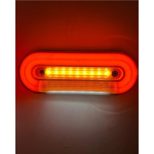 Ahmet Otomotiv Yeni Nesil Kırmızı Neon Lamba Yanı Beyaz Plaka Lambası 12V-24V