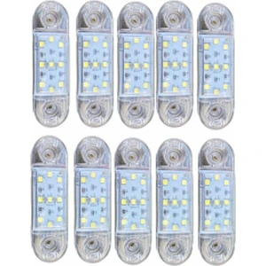 Ahmet Otomotiv (10 Adet) Tombul Parmak LED Beyaz 12V-24V