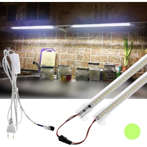 SB-6510 2 Adet 50 Cm Yüksek Lümen LED Şerit 220V Fişli ve Butonlu Eklenebilir Çubuk Bar LED