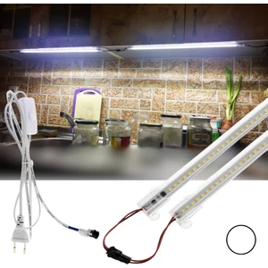 SB-6510 2 Adet 50 Cm Yüksek Lümen LED Şerit 220V Fişli ve Butonlu Eklenebilir Çubuk Bar LED