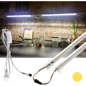 SB-6510 2 Adet 50 Cm Yüksek Lümen LED Şerit 220V Fişli ve Butonlu Eklenebilir Çubuk Bar LED