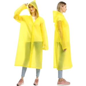 Kadın Rüzgar Geçirmez Kapüşonlu Yağmurluk Eva Yağmurluk