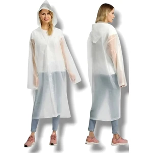 Kadın Rüzgar Geçirmez Kapüşonlu Yağmurluk Eva Yağmurluk