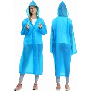 Kadın Rüzgar Geçirmez Kapüşonlu Yağmurluk Eva Yağmurluk