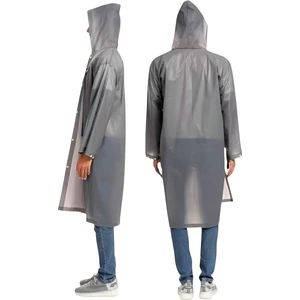 Erkek Rüzgar Geçirmez Kapüşonlu Yağmurluk Eva Yağmurluk