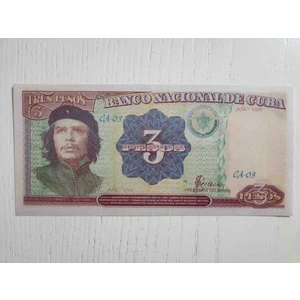 Edi Antik Küba Ödüllü Tasarım 3 Pesos. Tablo Gibi Görünümlü. Che Resimli. 2.Baskı