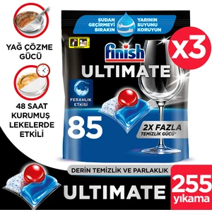 Ultimate 255 Kapsül Bulaşık Makinesi Deterjanı Tableti (85X3)
