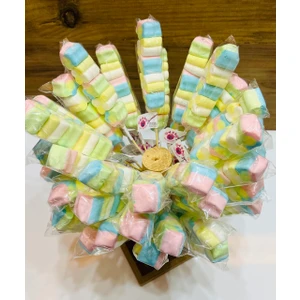 SUBAY ŞEKERLEME MARSHMALLOW LOLİPOP (Çiçek) 10 Adet