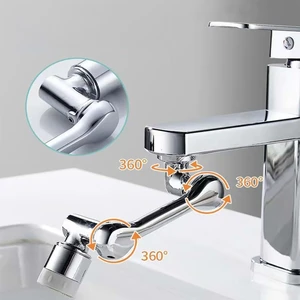 1080 Derece Dönebilen Evrensel 2 Modlu Robotik Kol Mutfak Banyo Musluk Başlığı