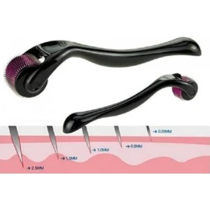 Derma Roller System 0.5 mm Titanyum 540 Mikro İğneli Saç Bakım Ürünü - Pembe Roller