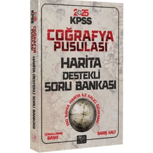 CBA Akademi 2025 KPSS Coğrafya Pusulası Harita Destekli Soru Bankası