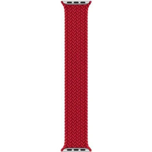 Apple Watch 7 45 MM Tek Parça MEDİUM Hasır Kordon Kırmızı