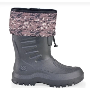 Erkek Siyah Su Geçirmez Balıkçı Motorcu Kurye Avcı Yağmur Kar Çizmesi Termal Çoraplı