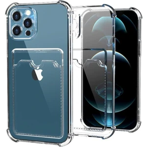 Şeffaf Kartlıklı Kamera Korumalı Kılıf Iphone 11 Uyumlu