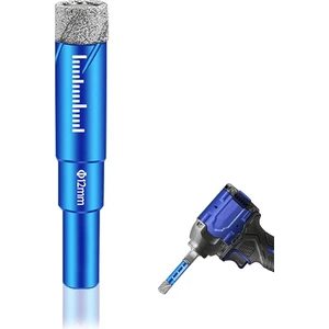 Orjinal 12MM Vakumlu Elmas Granit Kuru Kesim Panç  Cam, Karo, Seramik,porselen, Açılı Taşlamaya Uygun 1 Adet