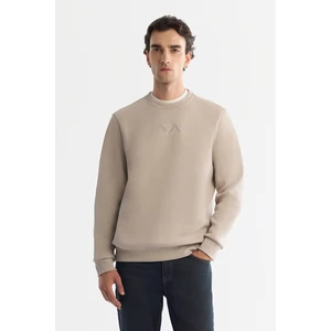 Erkek Taş Bisiklet Yaka Içi 3 Iplik Şardonlu Sweatshirt B001033