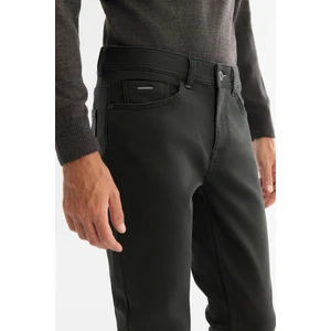 Avva Erkek Haki Eskitme Yıkamalı Esnek Berlin Slim Fit Jean Pantolon A42Y3533