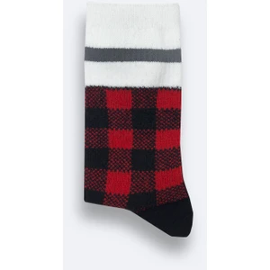 Erkek Siyah-Kırmızı Soft Touch Soket Çorap A42Y8507