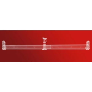 120 CM ŞEFFAF DOLAP İÇİ ASKI BORUSU OVAL - 4x30 cm - FLANŞLAR DAHİL