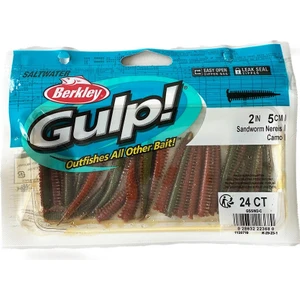 Gulp Saltwater Sandworm 5cm Lrf Silikon Yem - Camo