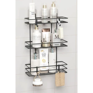 3 Katlı Banyo Rafı Duş Şampuanlık Duvar Düzenleyici Organizer