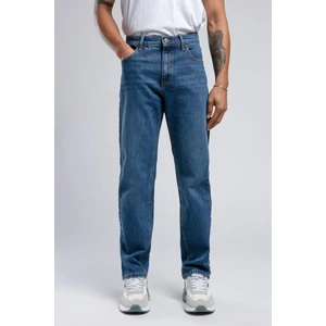 Lee Cooper Rico Yüksek Bel Normal Kesim Düz Paça Mavi Erkek Jean Pantolon