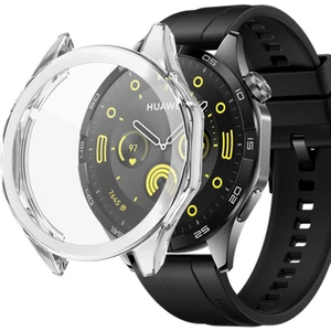 Huawei Watch Gt4 46MM Uyumlu Kasa Ekran Koruyucu 360 Tam Koruma Kılıf Kapak