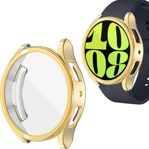 Samsung Galaxy Watch 7 44MM Uyumlu Kasa Ekran Koruyucu 360 Tam Koruma Kılıf Kapak